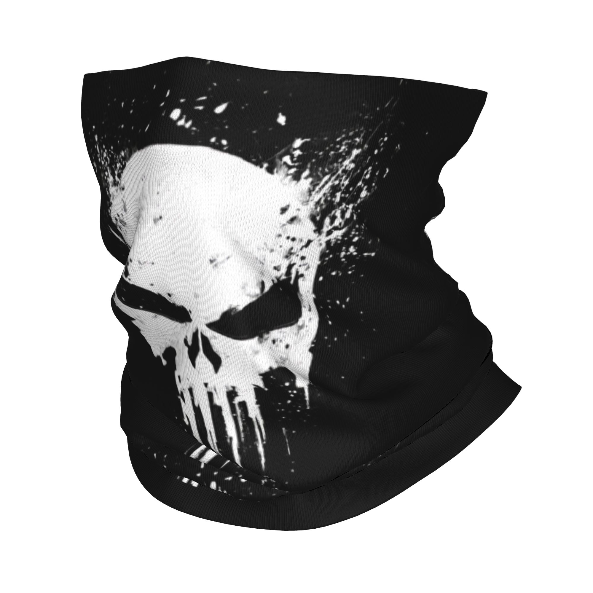 Neck Gaiter Fleece - Custom Skeleton Skull Bandana Winter Neck