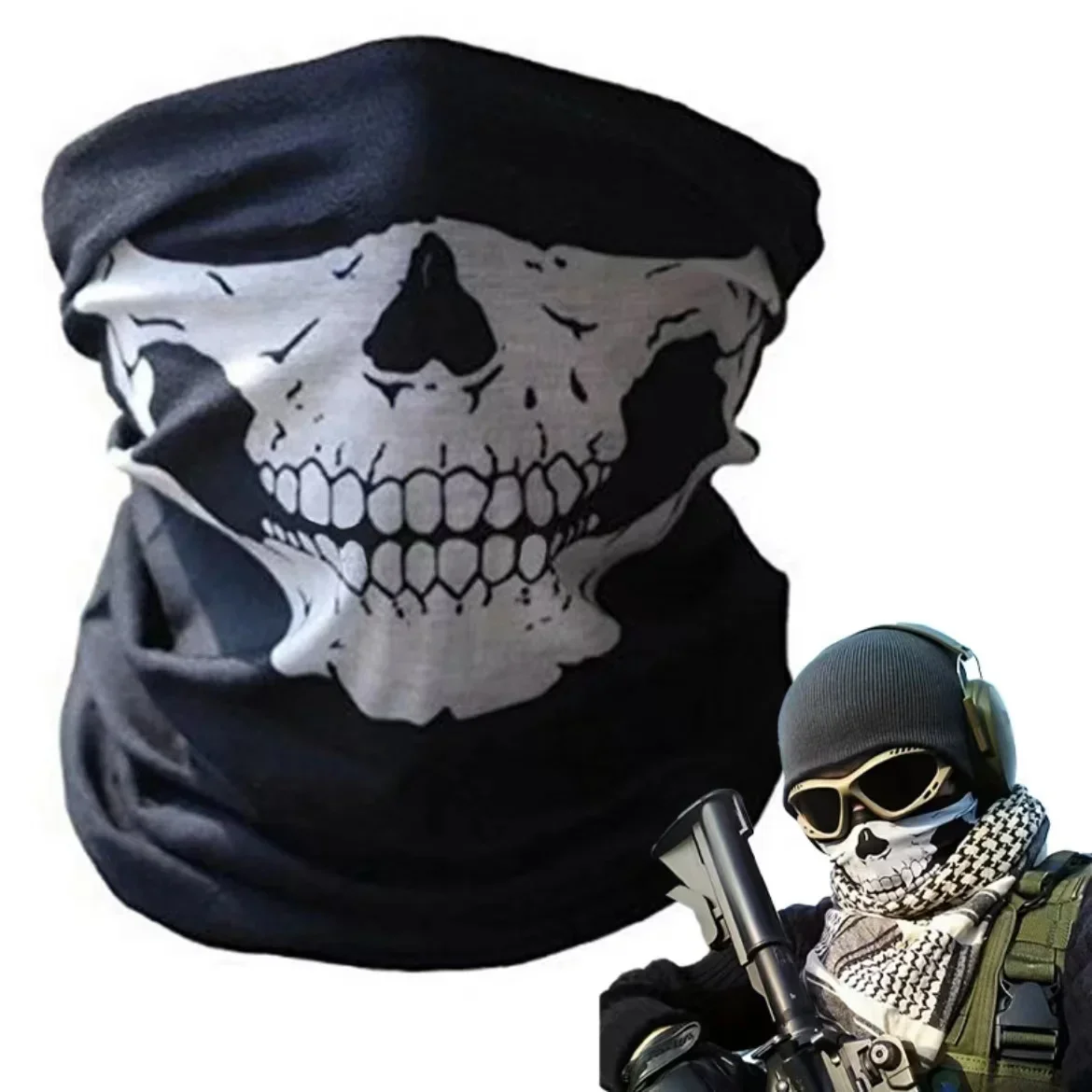 Balaclava Ski Mask - Skull Men Balaclava Ski Mask Cycling