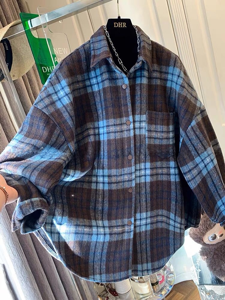 Flannel Shirt Lined - plus Size Women's Plaid Flannel Long