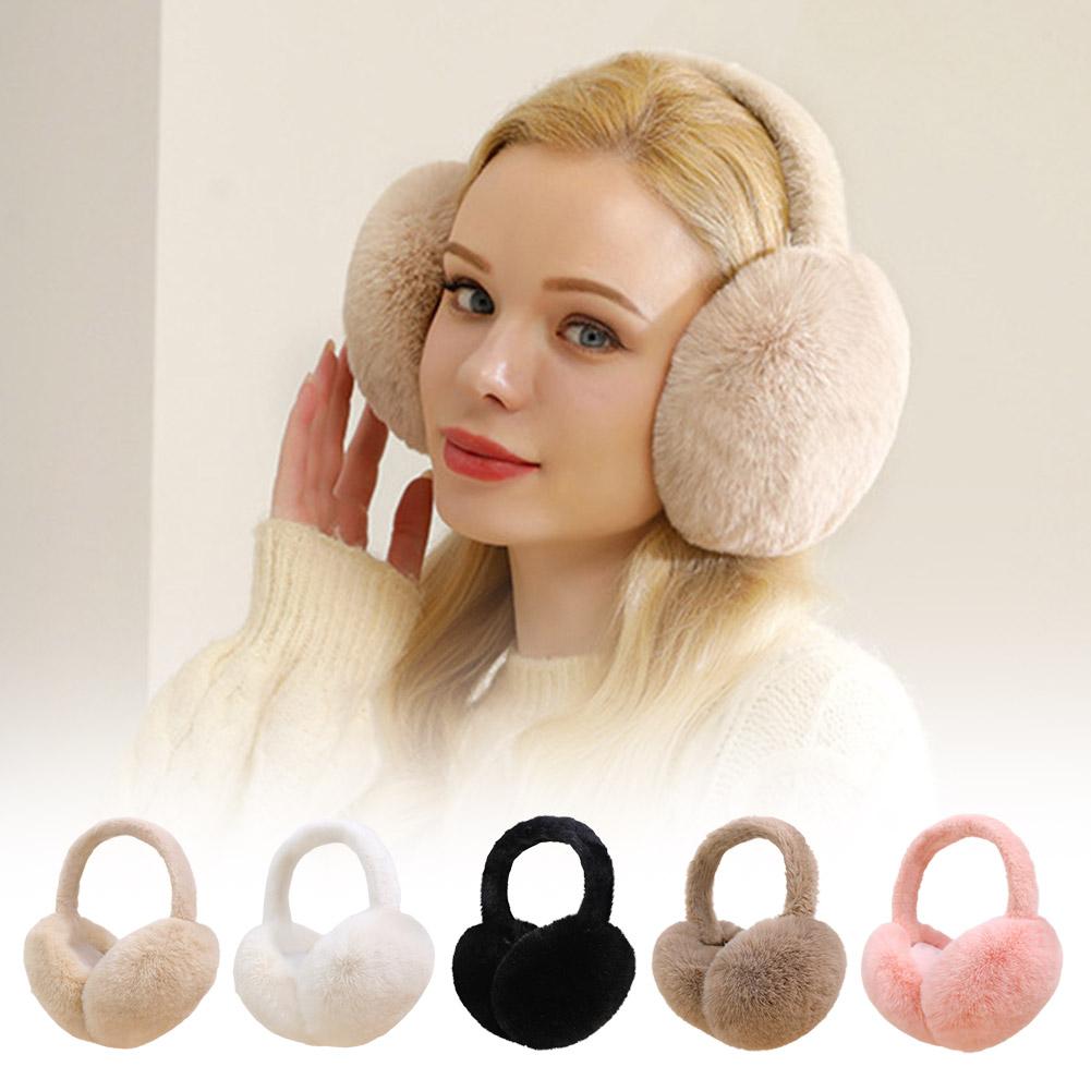 Earmuffs Foldable - Fashion Winter Warm Earmuffs Fluffy Ear