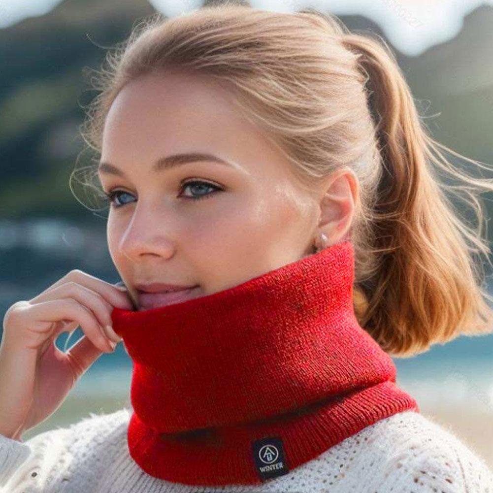 Winter Headband Fleece - Solid Winter Plush Muffler Woolen Knitting