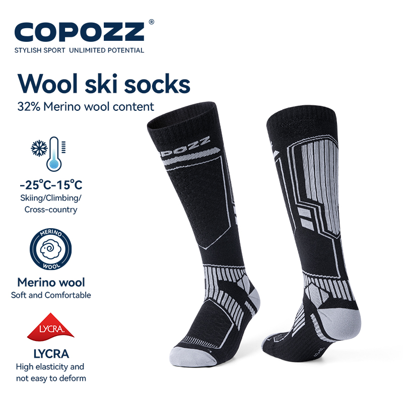 Thermal Sock Wool - COPOZZ Merino Wool Winter Ski Socks