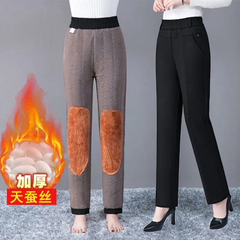Corduroy Pant Warm - Straight-leg Pants Female Fall/Winter 2022New Women