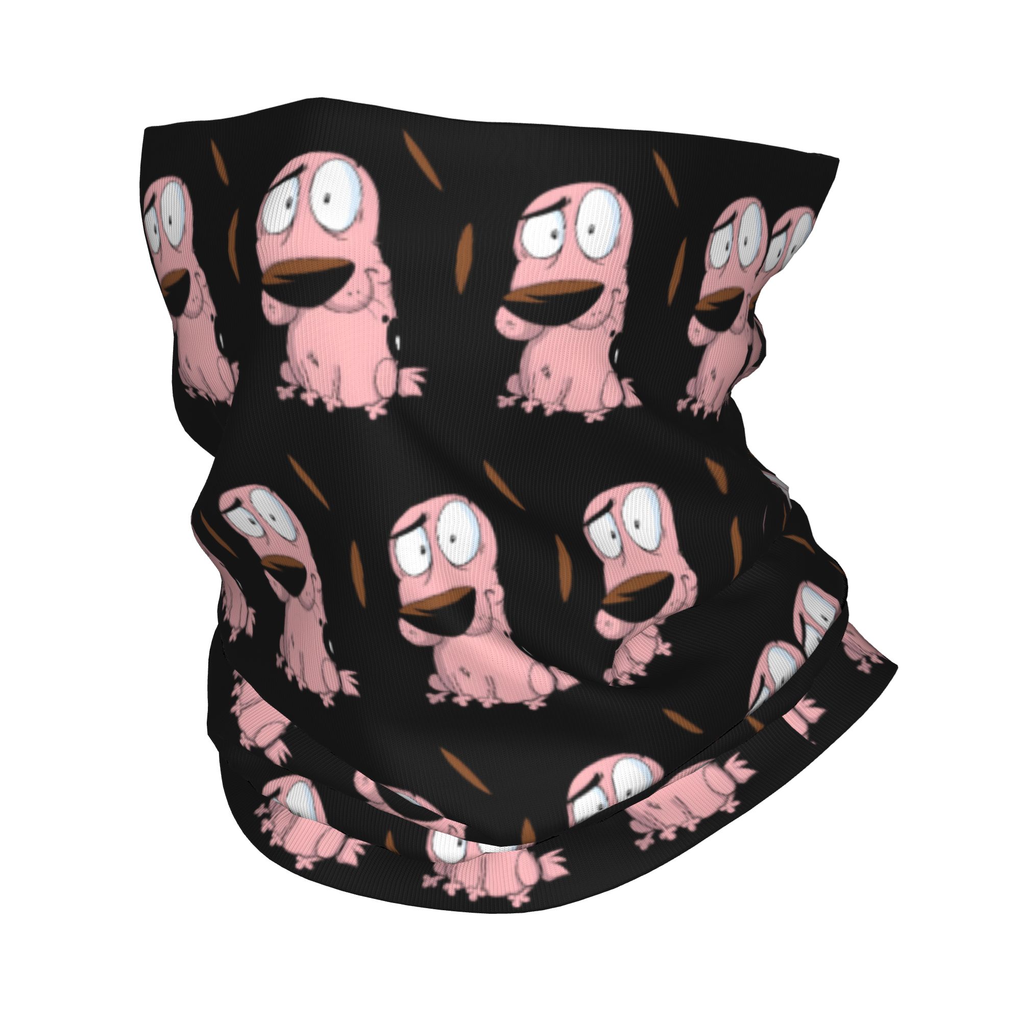 Neck Gaiter Fleece - Custom Cartoon Courage Dog Winter Headband