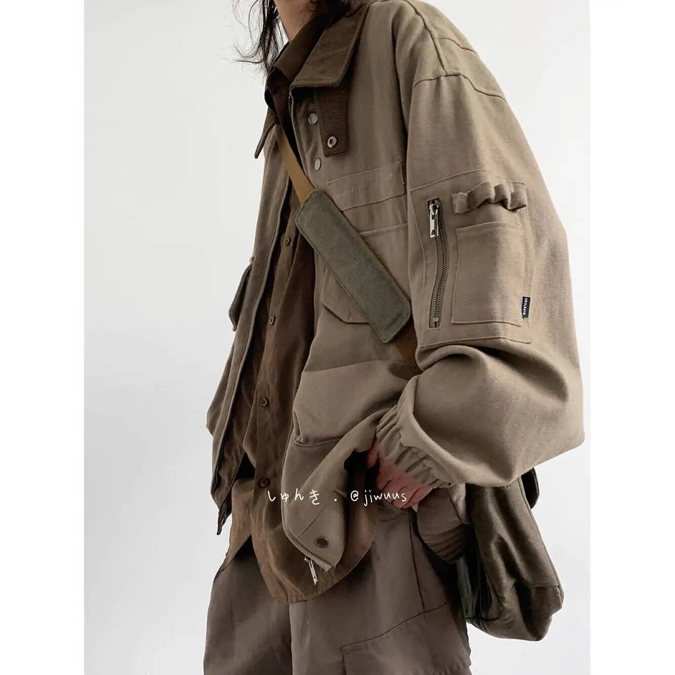 Down Jacket Packable - Man Jacket Spring Autumn Loose Cargo