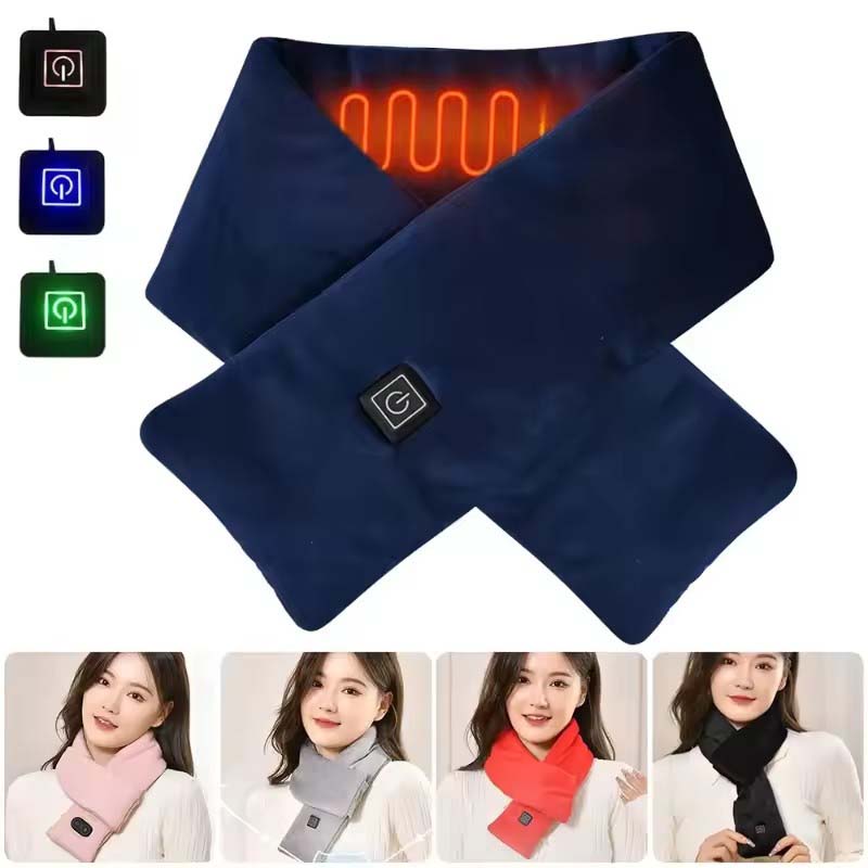 Neck Gaiter Fleece - USB Women Men Heating Scarf Temperature