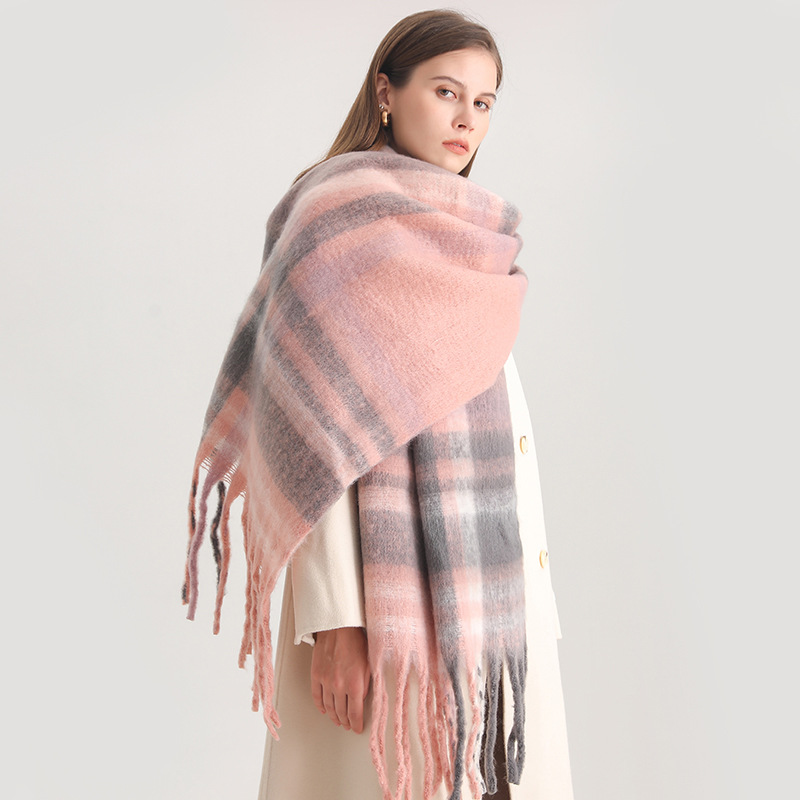 Wool Scarf Men - Korean Winter Imitation Cashmere Scarf Student