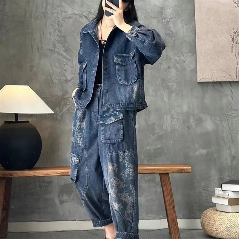 Down Jacket Packable - 2025 Autumn Denim jacket Suits Plaid