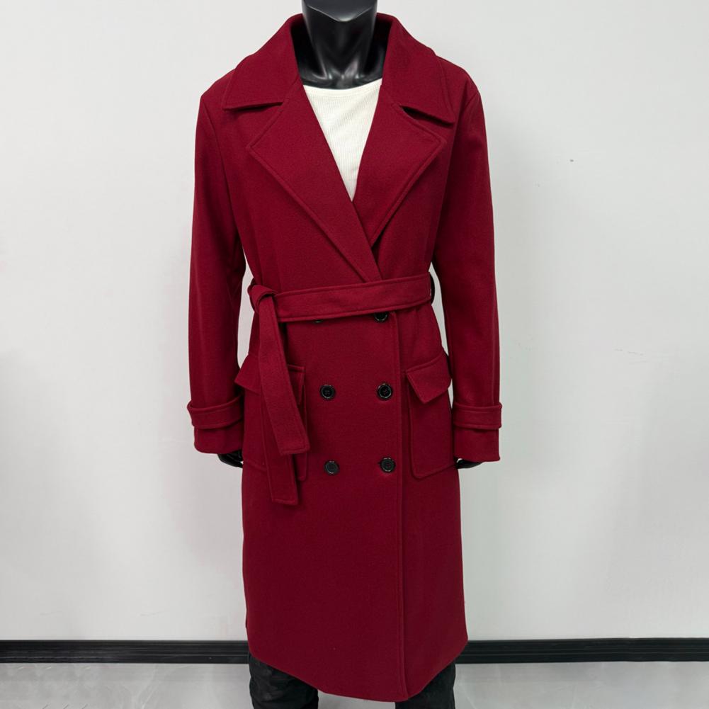 Wool Coat Peacoat - Women Coat Women's Double Breasted Trench