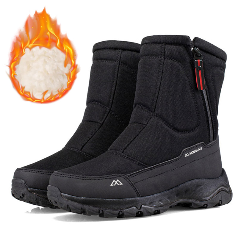Waterproof Winter Boot - Men's Winter Waterproof Insulated Shell Warm