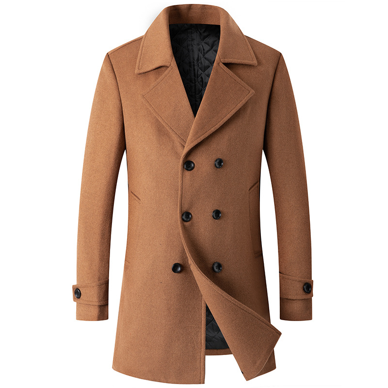 Wool Coat Peacoat - Double Breasted Coat Men Peacoat Wool