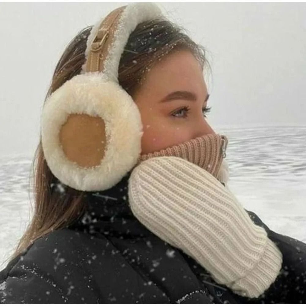 Earmuffs Foldable - Plush Ear Muffs Warmer Foldable Ear