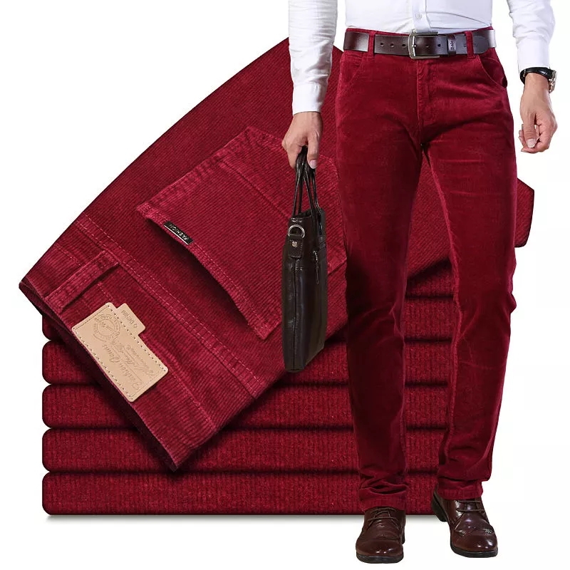 Corduroy Pant Warm - Autumn Winter Men`s Thick Warm Corduroy