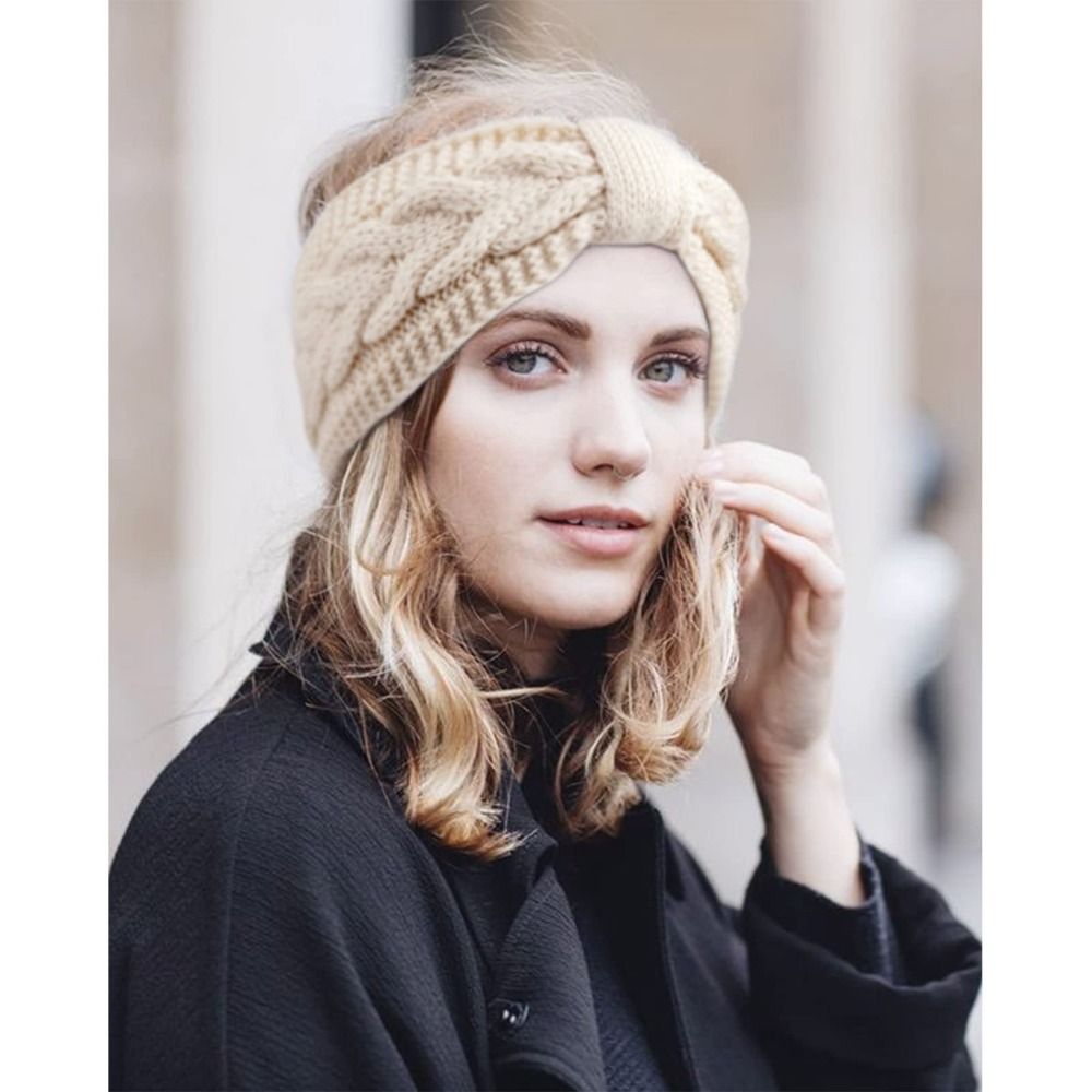 Winter Headband Fleece - Winter Knitted Women Headbands Thicken Fleece