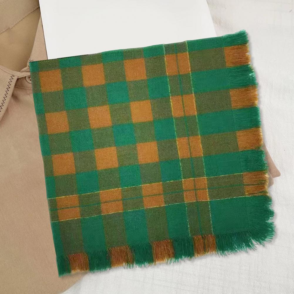 2025 Wool Square Scarf Tassel  - Wool Scarf Men recension och pris