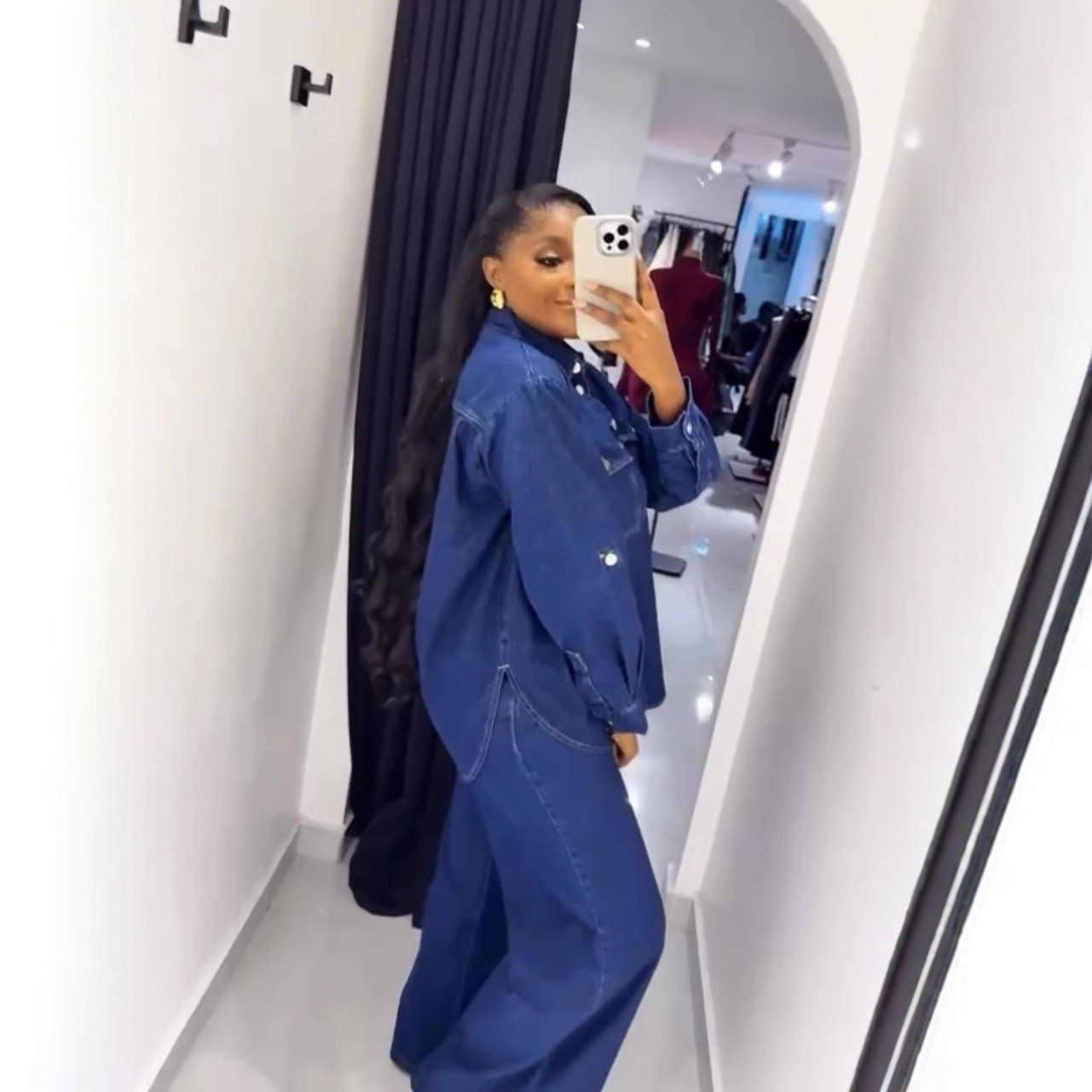 Jeans 2 Piece Sets Women Denim - Down Jacket Packable recension och pris