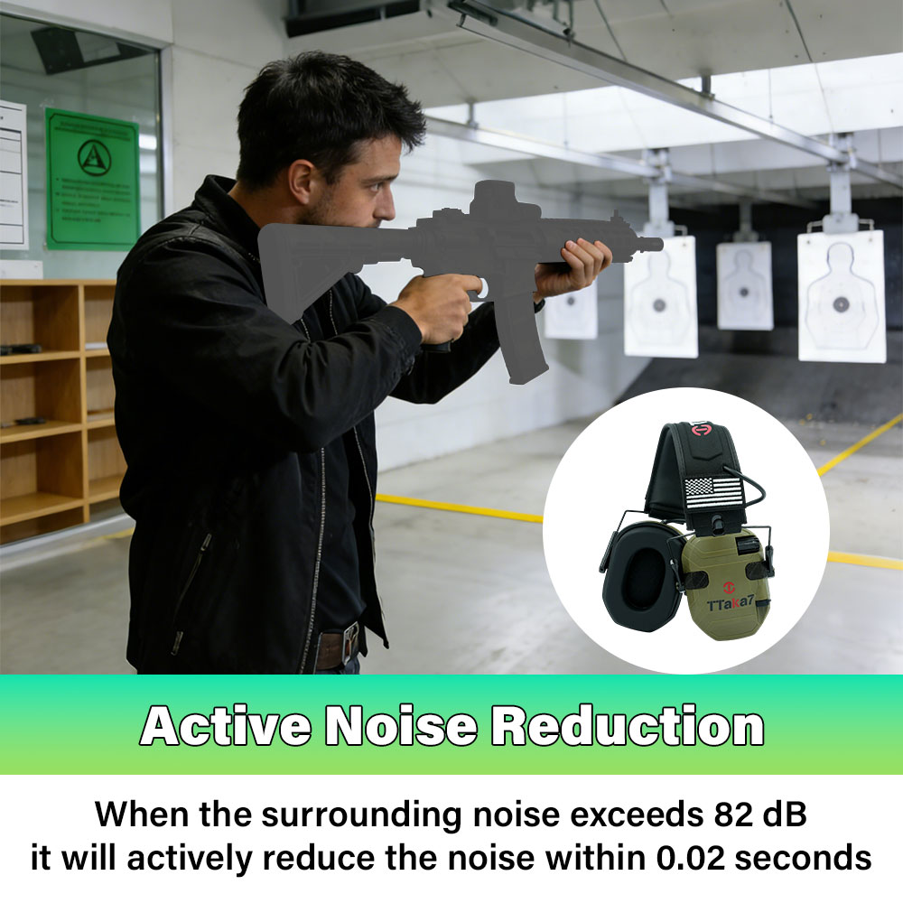W1/W3 Electronic Shooting Earm - Earmuffs Foldable recension och pris