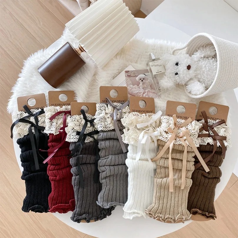 Leg Warmers Ankle Womens Bow W - Thermal Sock Wool recension och pris