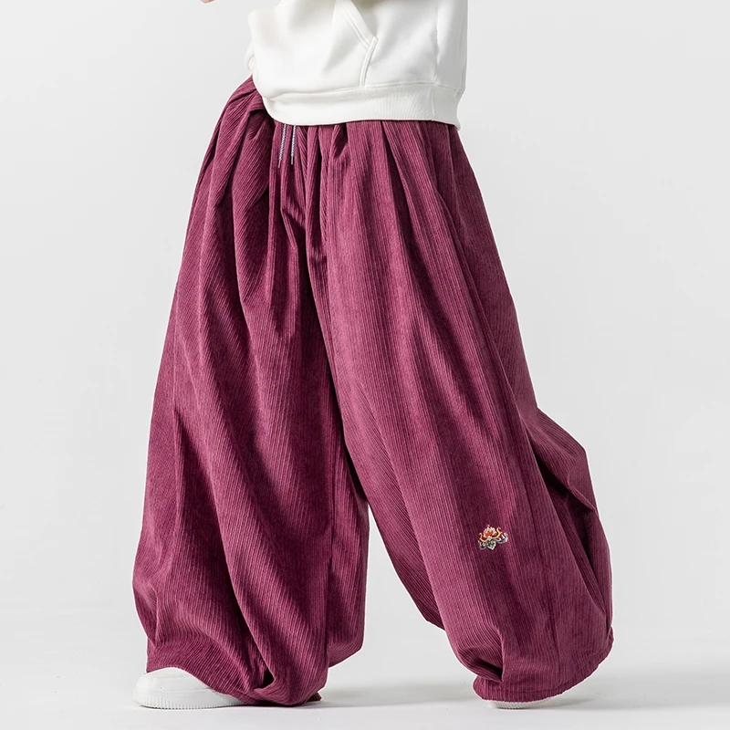 Men Corduroy Wide Leg Pants Me - Corduroy Pant Warm recension och pris