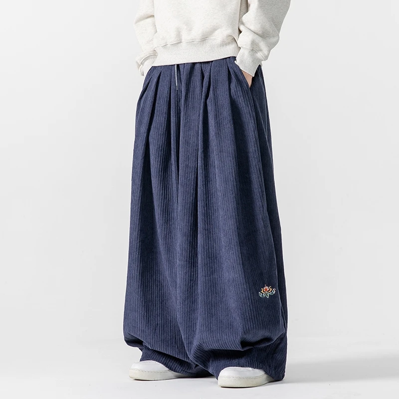 Men Corduroy Wide Leg Pants Me - Corduroy Pant Warm recension och pris
