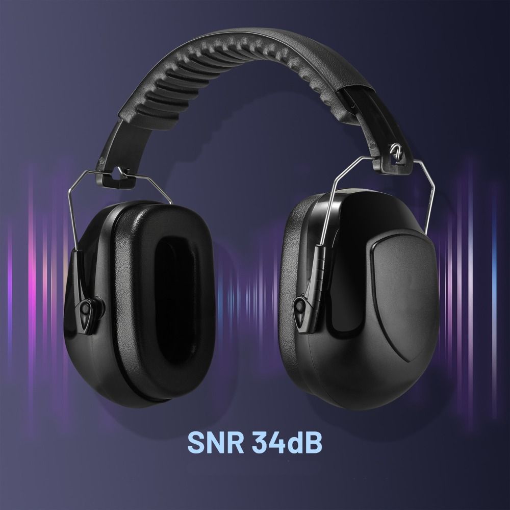 SNR-34dB Adjustable Head Earmu - Earmuffs Foldable recension och pris