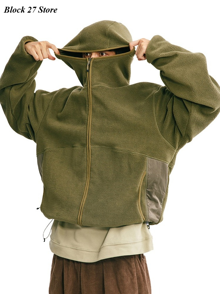 Mens Hoodie Autumn Winter Cott - Sherpa Hoodie Fleece recension och pris