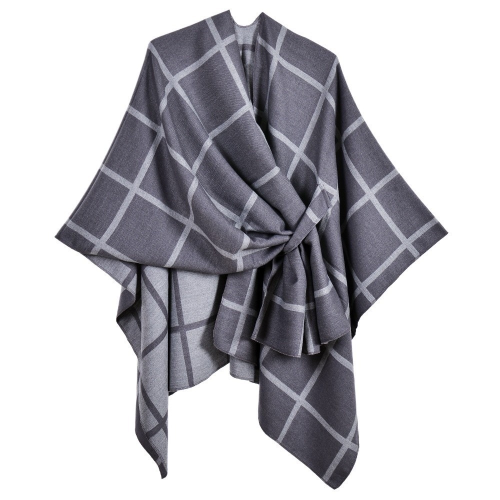 Warm Coat Plaid Design Travel  - Shawl Wrap Winter recension och pris
