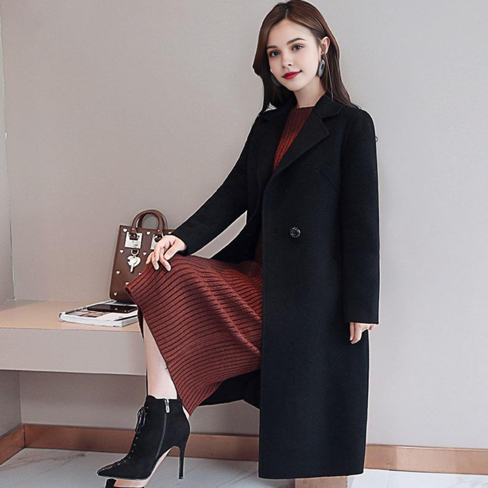 2025 Elegant Women Woolen Coat - Wool Coat Peacoat recension och pris