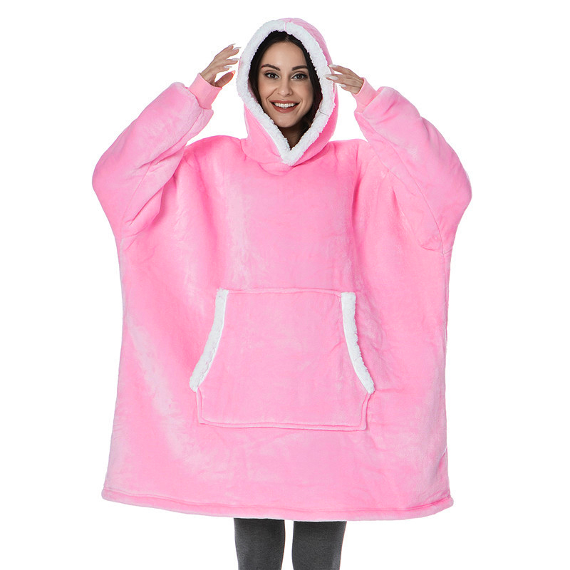 Wearable Adult Super Soft Flan - Sherpa Hoodie Fleece recension och pris