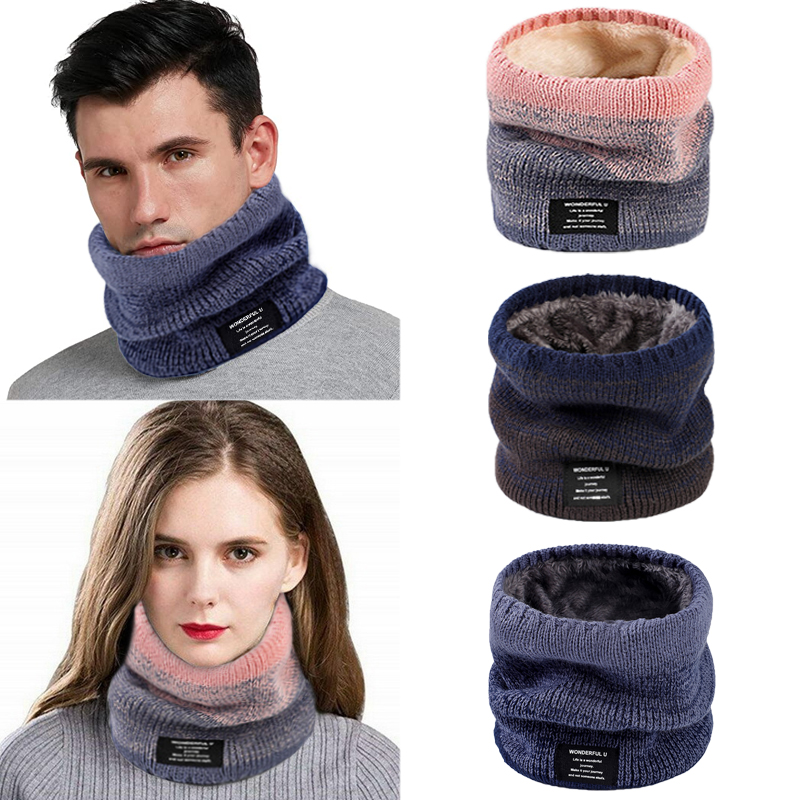 Winter Women Men's Knitted Gra - Wool Scarf Men recension och pris