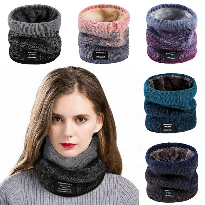 Winter Women Men's Knitted Gra - Wool Scarf Men recension och pris