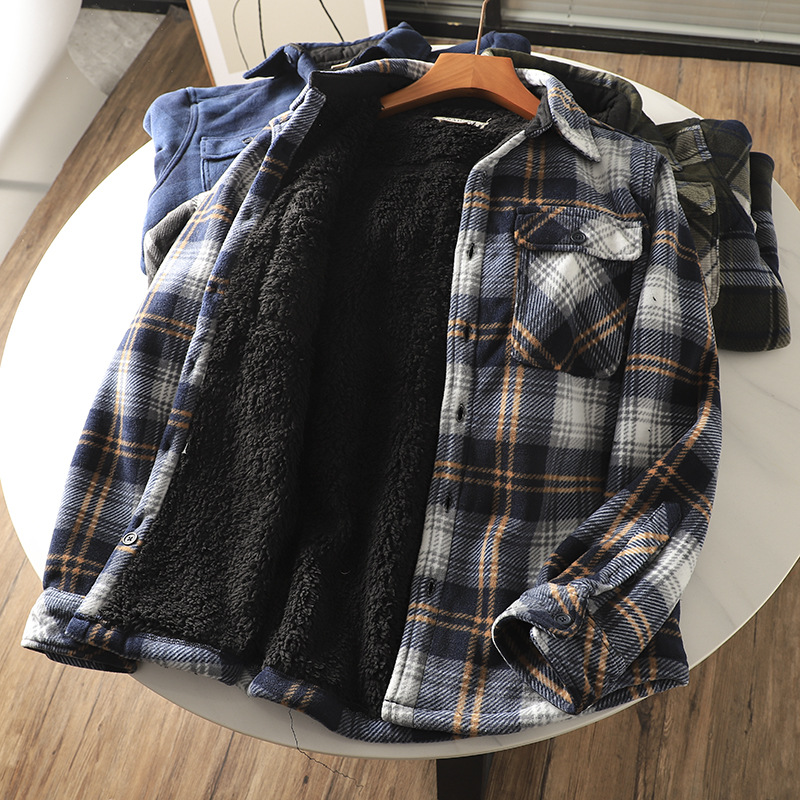 Men's Plaid Flannel Shirt Warm - Flannel Shirt Lined recension och pris
