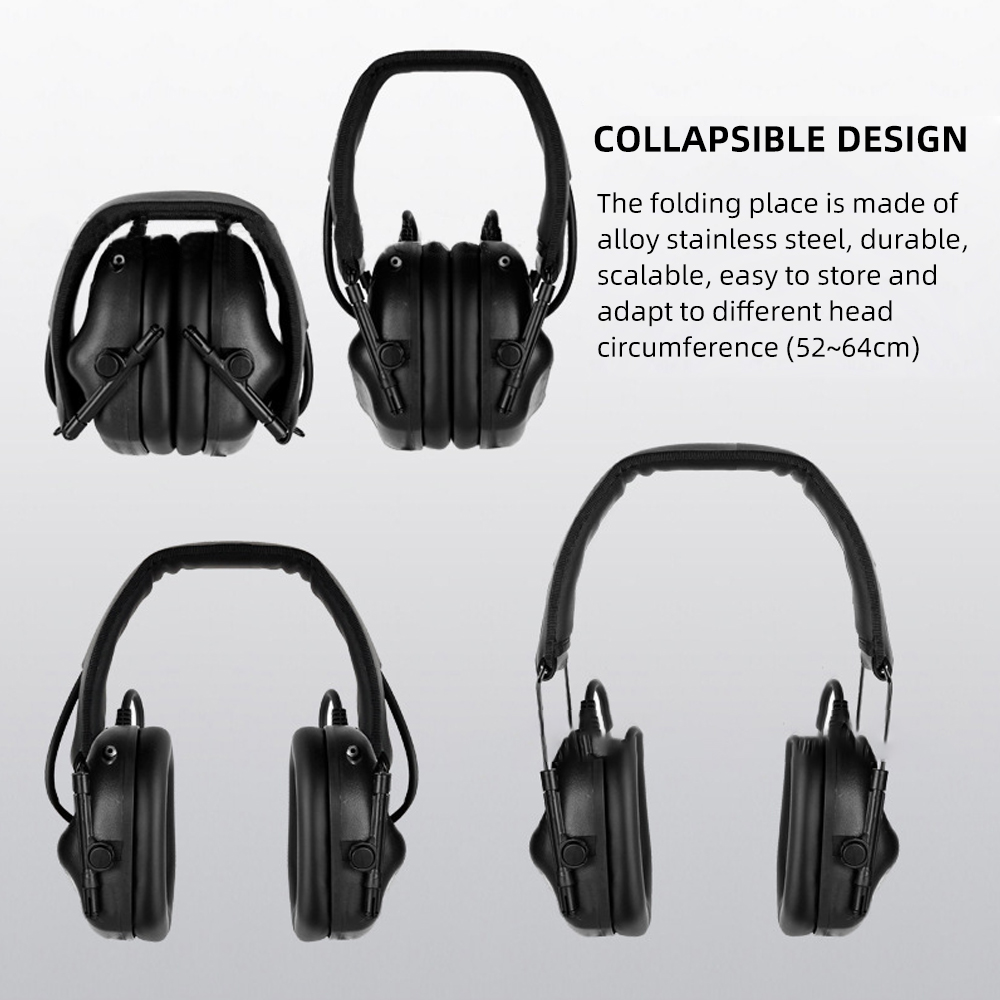 BOOIU Tactical Electronic Shoo - Earmuffs Foldable recension och pris