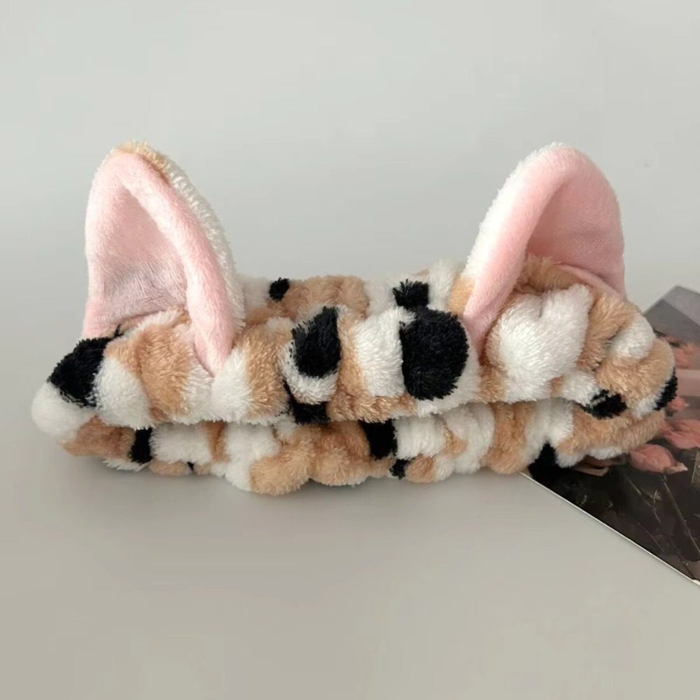 3pcs/set Leopard Print Cute Ca - Winter Headband Fleece recension och pris