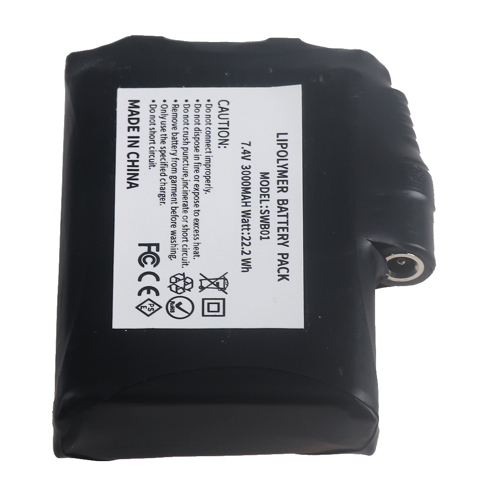 7.4V Li-Polymer 3000mah Batter - Heated Vest Battery recension och pris