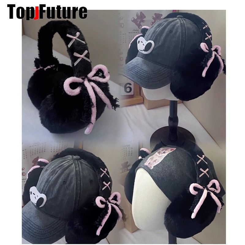 Harajuku Y2k Cute Sweet Lolita - Earmuffs Foldable recension och pris