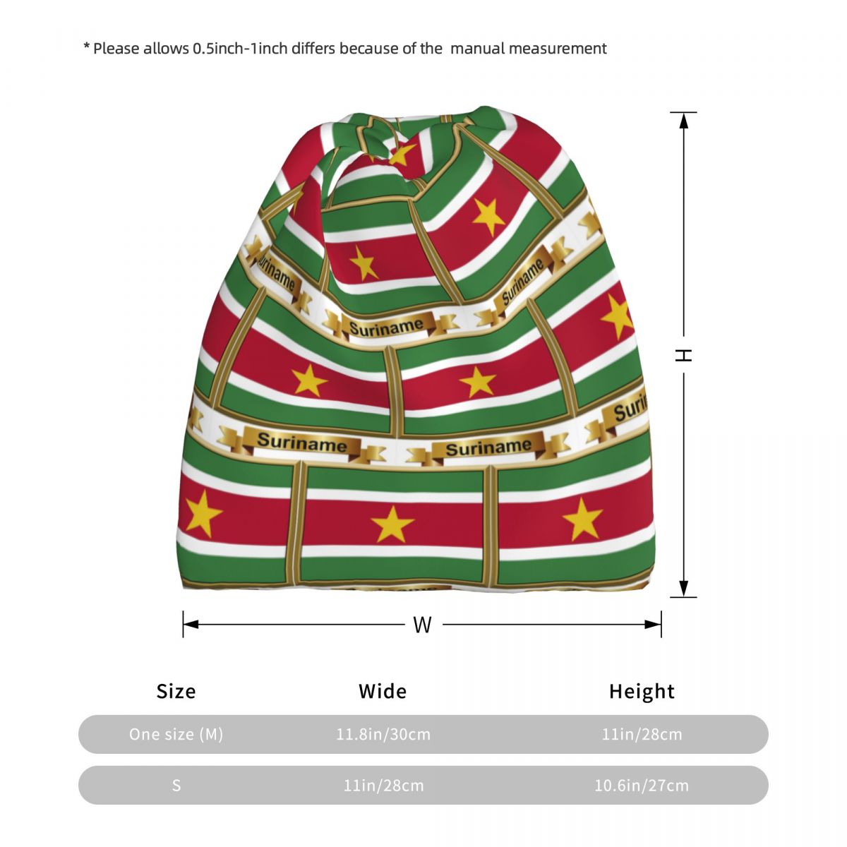 Suriname Flag Products (N) Ban - Knit Beanie Hat Warm recension och pris