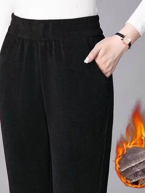 Thickened Straight Leg Pants W - Corduroy Pant Warm recension och pris