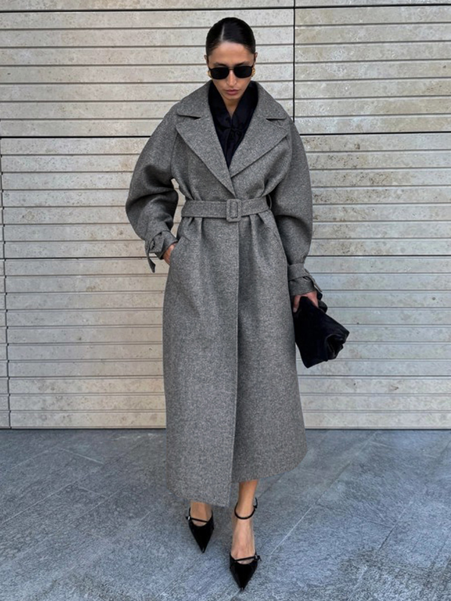 LUCYSHIHATTU Long Imitation wo - Wool Coat Peacoat recension och pris
