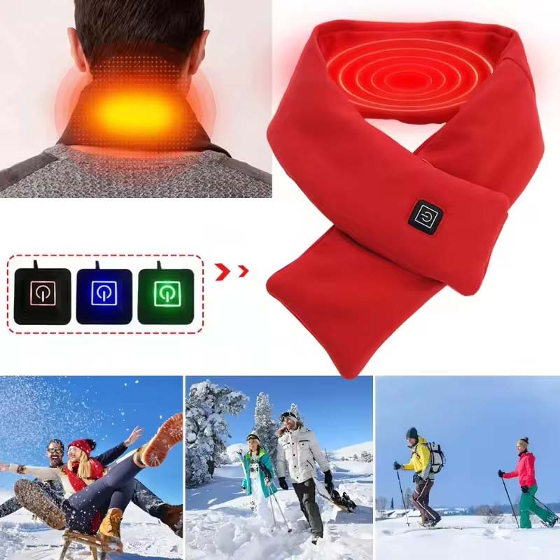 USB Women Men Heating Scarf Te - Neck Gaiter Fleece recension och pris