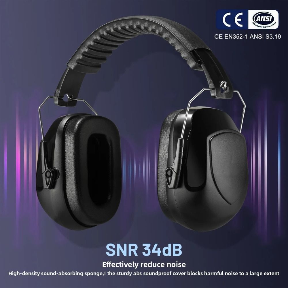Heavy Duty ABS Soundproof Earm - Earmuffs Foldable recension och pris