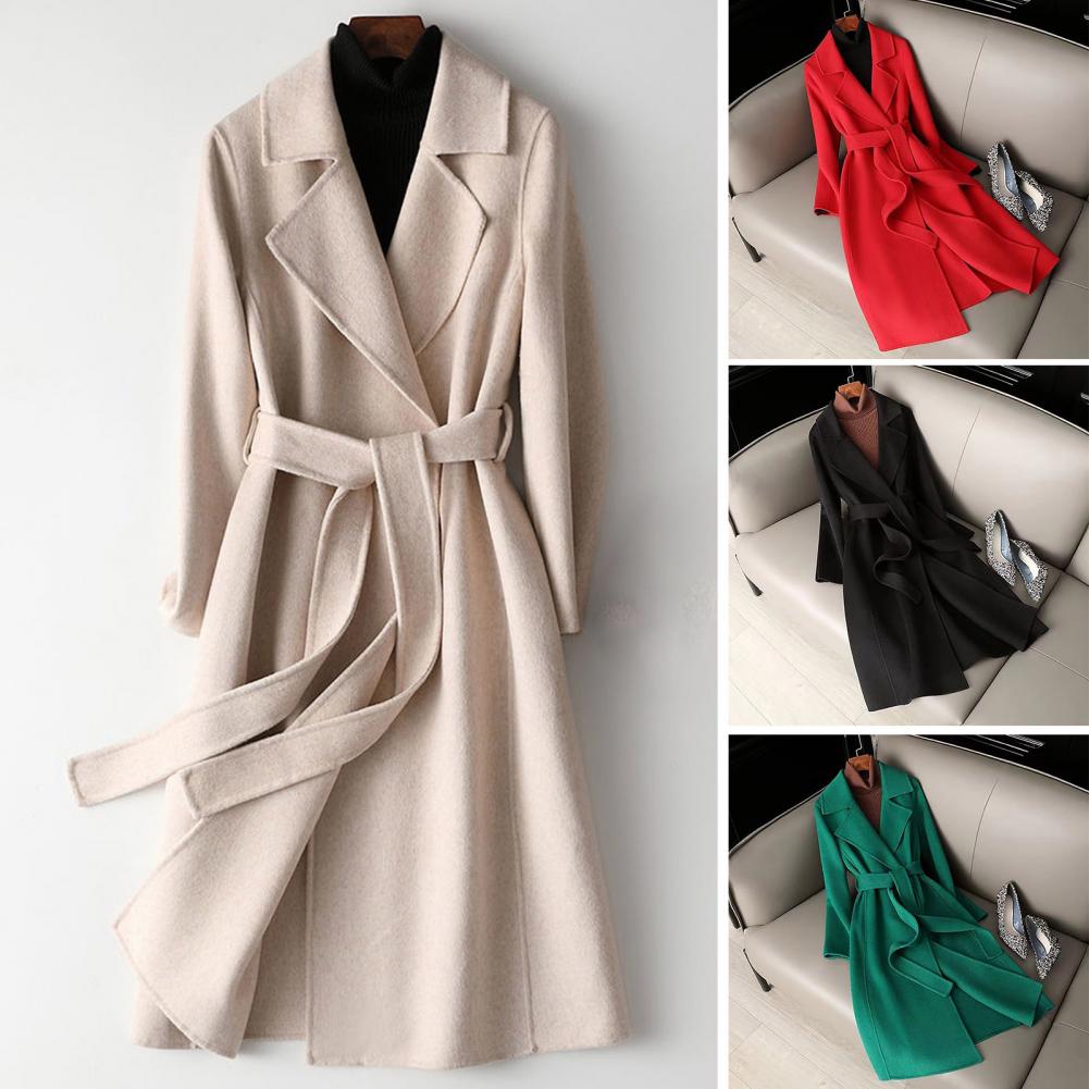 Women Wool Coat Womens Long Wo - Wool Coat Peacoat recension och pris