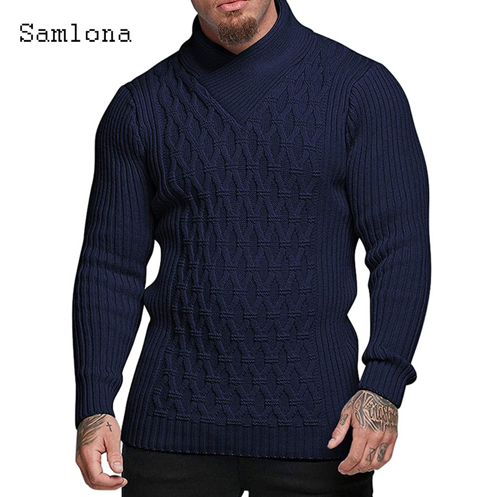 Samlona Men Autumn New Knittin - Wool Scarf Men recension och pris