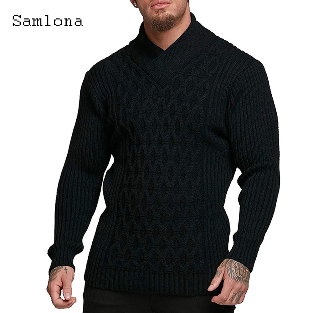 Samlona Men Autumn New Knittin - Wool Scarf Men recension och pris