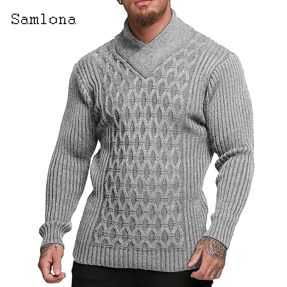 Samlona Men Autumn New Knittin - Wool Scarf Men recension och pris