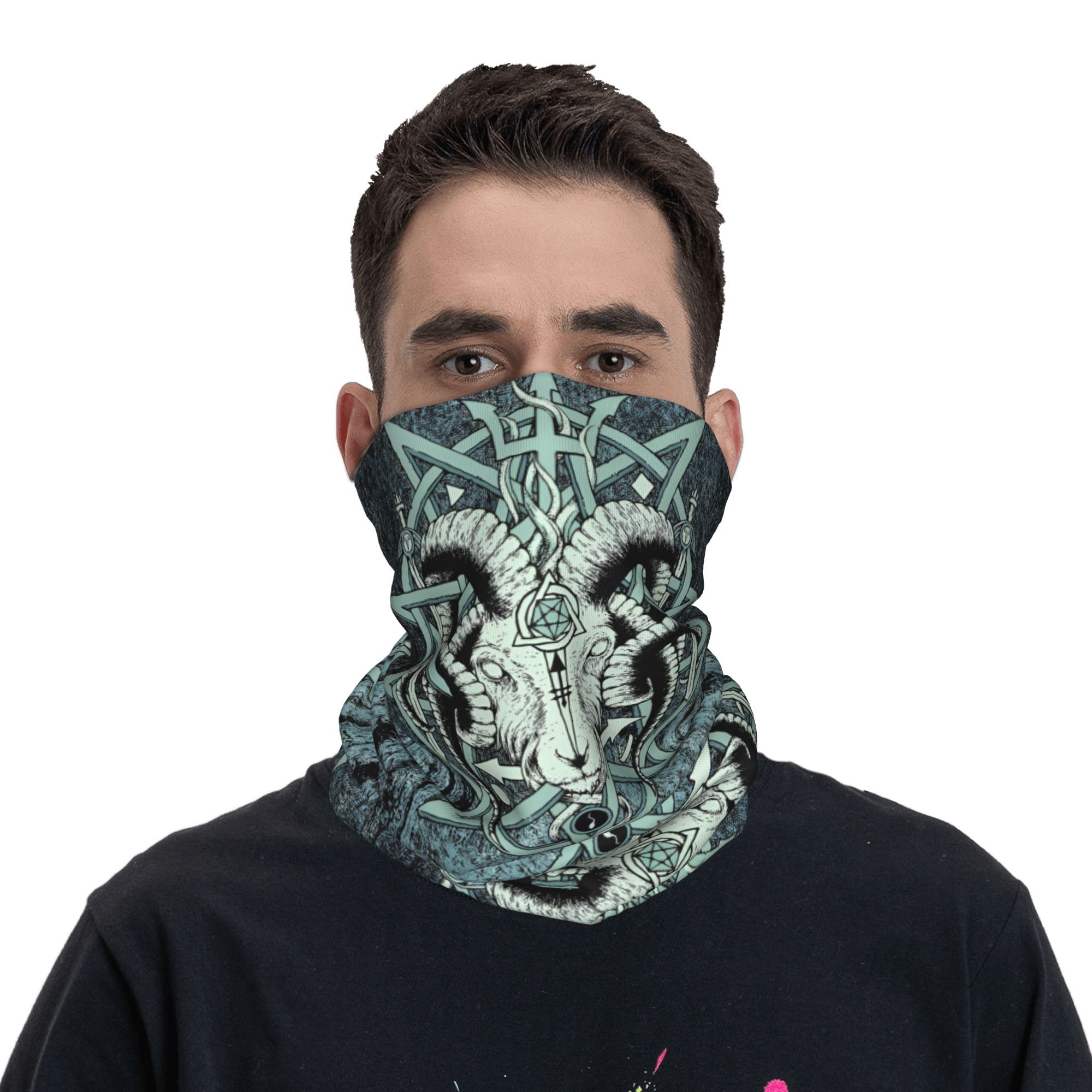 Custom The Sabbatic Goat Bapho - Neck Gaiter Fleece recension och pris