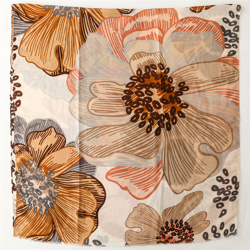 Winter Thick Aztec Petal Flora - Shawl Wrap Winter recension och pris
