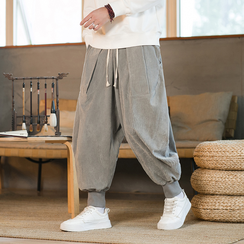2023 Men Winter Solid Color Co - Corduroy Pant Warm recension och pris