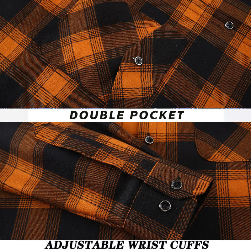 QICHE Fleece Lined Thick Flann - Flannel Shirt Lined recension och pris
