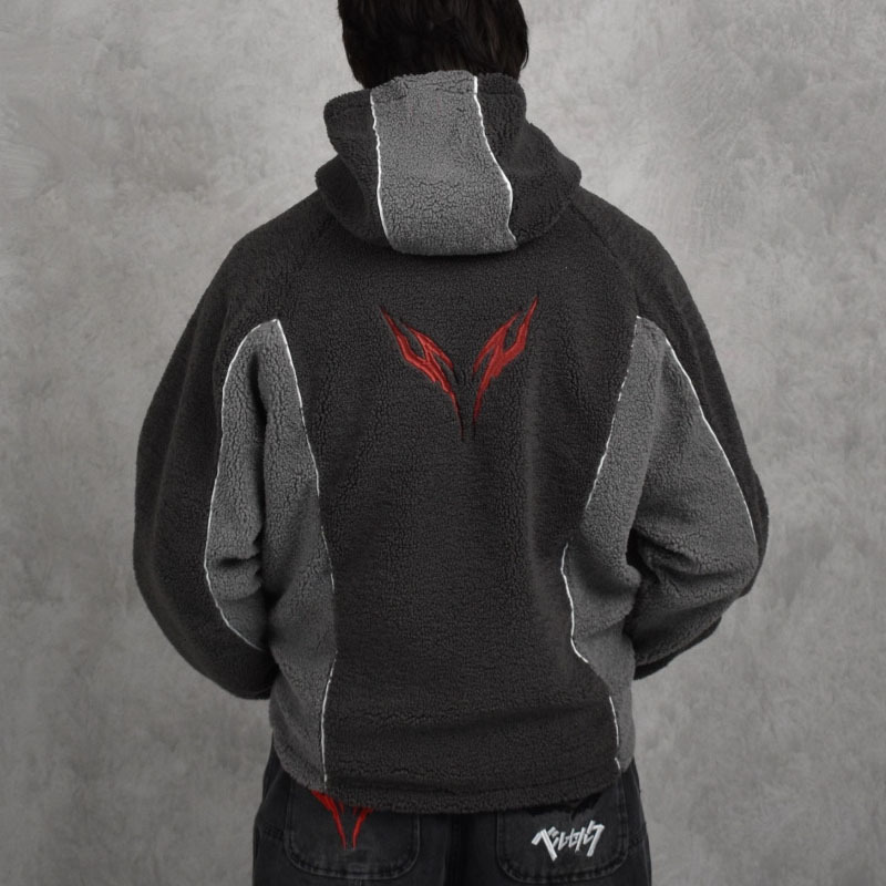 Unisex Color Block Sherpa Flee - Sherpa Hoodie Fleece recension och pris